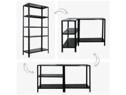 PROREGAL Regalsysteme^Schwerlastregal Ares HxBxT 180x90x40cm 5 Stahlplatten-Ebenen Fachlast 125 kg