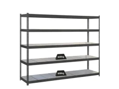 PROREGAL Metallregale^Schwerlastregal Metal Beast Five HxBxT 200 x 150 x 90 cm Fachlast 600 kg Anthrazit