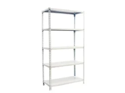 PROREGAL Metallregale^Schwerlastregal Big Metal Shark HxBxT 200 x 120 x 30 cm Fachlast 200 kg Weiß