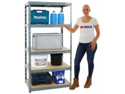 PROREGAL Schwerlastregal^Schwerlastregal Tiger HxBxT 180 x 90 x 60 cm Fachlast 265 kg 5-Ebenen