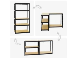 PROREGAL Schwerlastregal^Schwerlastregal Slim Elephant S HxBxT 180 x 90 x 45 cm 5 Ebenen Fachlast 350 kg