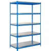 PROREGAL Metallregale^Schwerlastregal Metal Yeti Light Five HxBxT 200 x 100 x 60 cm Fachlast 300 kg Blau