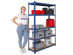 PROREGAL Schwerlastregal^Schwerlastregal Ragnar für Gesamtlast 875 kg HxBxT 180 x 120 x 40 cm Kellerregal Steckregal Garagenregal Lagerregal