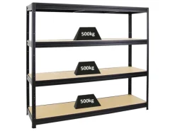 PROREGAL Schwerlastregal|Kellerregale^Schwerlastregal Dino HxBxT 180 x 180 x 60 cm Fachlast 500 kg