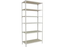 PROREGAL Schwerlastregal^Schwerlastregal Giant Muli HxBxT 250 x 80 x 40 cm 6 Fachböden Fachlast 150 kg Weiß