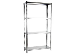 PROREGAL Schwerlastregal Mid Metal Shark HxBxT 150 x 120 x 50 cm Fachlast 200 kg Verzinkt