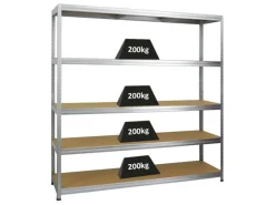 PROREGAL Schwerlastregal Giant Elephant HxBxT 180 x 180 x 45 cm Fachlast 200 kg