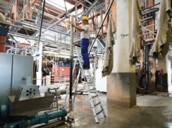 PROREGAL Stufen-Stehleiter Einseitig Begehbar mit Clip-Step R13 6 Stufen