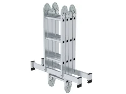 PROREGAL Vielzweckleiter 4-Teilig mit Traverse 2 x 3 & 2 x 4 Sprossen