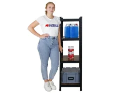 PROREGAL Schwerlastregal^Vintage Series Schwerlastregal Ragnar für Gesamtlast 400 kg Maße 150x45x45cm Vintagebraun-Schwarz