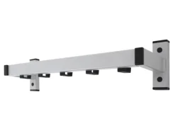 PROREGAL Garderoben^Wandgarderobe Mit 5 Haken Grau