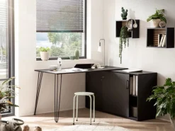 PROREGAL Wandregale^Wandregal Zebra HxBxT 30 x 40 x 16 cm 1 x Würfelregal Akustikpaneele Eiche &