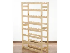 PROREGAL Weinregal Pinotwine HxBxT 118 x 72 x 25 cm 56 Flaschen Massives Kiefernholz Natur Unbehandelt