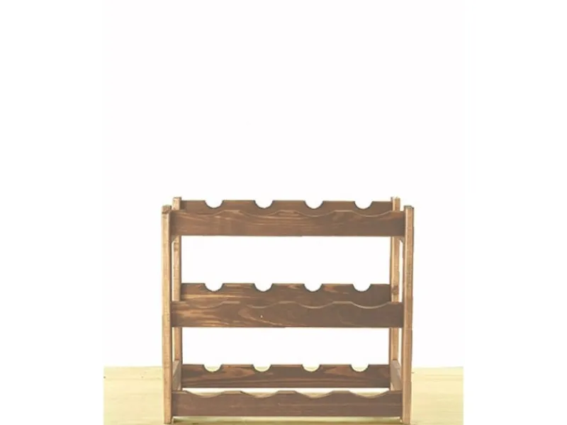 PROREGAL Flaschenregale^Weinregal Pinotwine HxBxT 38 x 43 x 25 cm 12 Flaschen Massives Kiefernholz Geölt