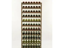 PROREGAL Flaschenregale^Weinregal Pinotwine HxBxT 166 x 72 x 25 cm 77 Flaschen Massives Kiefernholz Geölt