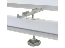 PROREGAL Pinnwände^Whiteboard HxBxT 186x160x50 cm Mobil Rollbar Inkl. Zubehör Magnettafel Memoboard Pinnwand