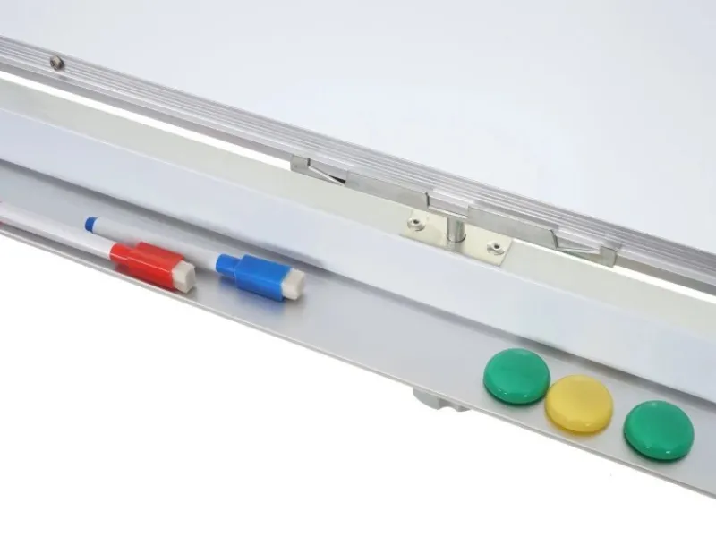PROREGAL Pinnwände^Whiteboard HxBxT 186x186x56 cm Mobil Rollbar Inkl. Zubehör Magnettafel Memoboard Pinnwand