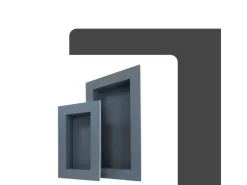 PROTEKTOR Tapezierzubehör^Wandnische Befliesbar 30cm x 60cm Polysterol Anthrazit