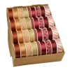 Bastelzubehör^Präsent Geschenkband Weihnachten Kupfer Gold Bordeaux