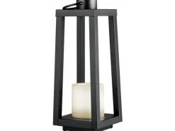 Windlichter|Laternen^Reality LED Solar Außen-Tischleuchte Loja