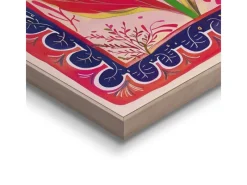 Reinders Gerahmtes Bild Leaf Creation für Wohnzimmer 40 cm x 30 cm Rot