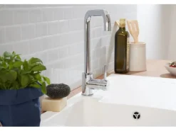 Respekta Schränke^Einbauspüle Mineralite Boston 86 cm x 50 cm