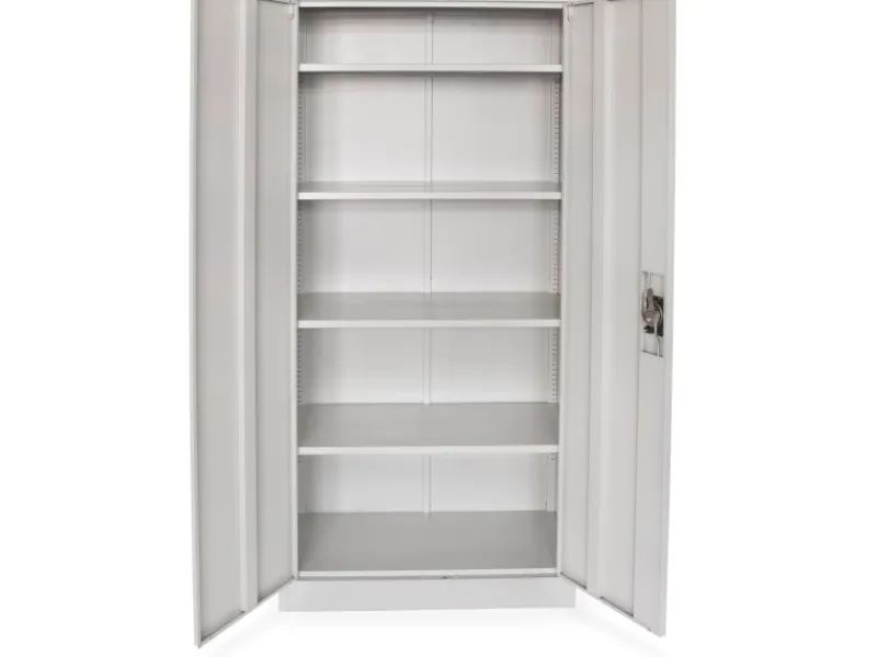 rikta Schränke^Metallschrank 2-türig (B x T x H) 80 x 40 x 168 cm RAL 7035 Lichtgrau