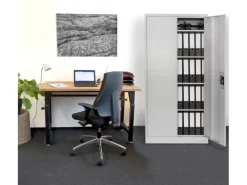 rikta Schränke^Metallschrank 2-türig (B x T x H) 80 x 40 x 168 cm RAL 7035 Lichtgrau