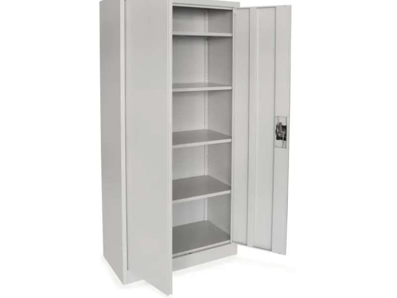 rikta Schränke^Metallschrank 2-türig (B x T x H) 80 x 40 x 168 cm RAL 7035 Lichtgrau