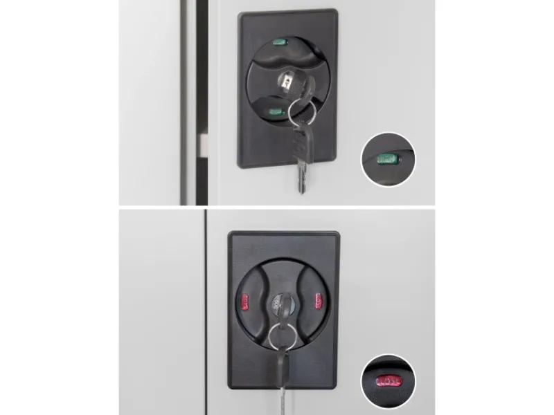 rikta Schränke^Metallschrank 2-türig (B x T x H) 80 x 40 x 168 cm RAL 7035 Lichtgrau