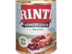 Rinti Hunde-Nassfutter Kennerfleisch Rentier 800 g