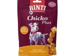 Rinti Hunde-Natursnacks Chicko Plus Käsewürfel mit Huhn 80 g