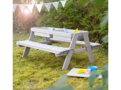 roba Kindersitzgarnitur in Grau Outdoor + mit Spielwannen