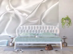 Sanders & Sanders Fototapeten^Fototapete Seide In 3D-Optik Weiß 360 x 270 cm 600474