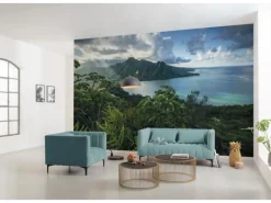 Sanders & Sanders Fototapete Tropische Insel Grün und Blau 450 x 280 cm 612698