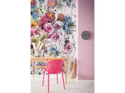 Sanders & Sanders Fototapeten^Fototapete Blumen Malen Multicolor 200 x 250 cm 611881