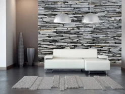 Sanders & Sanders Fototapeten^Fototapete Stein-Optik Grau 360 x 254 cm 600391