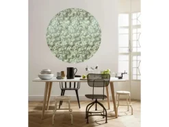 Sanders & Sanders Selbstklebende Runde Tapete Blätter Grün Ø 125 cm 611732