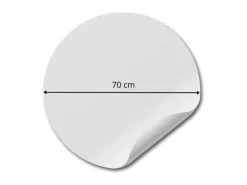 Sanders & Sanders Wandtattoos^Selbstklebende Runde Tapete Kieselsteine Grau Ø 70 cm 601094