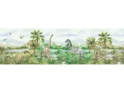 Sanders & Sanders Bordüren^Selbstklebende Tapetenbordüre Dinosaurier Grün 9.7 x 500 cm 601307