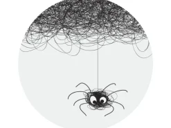 Sanders & Sanders Wandtattoos^Selbstklebende Runde Tapete Schwarz-Weiß Ø 140 cm 601149