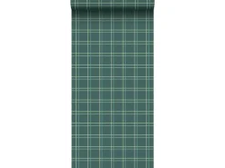 Sanders & Sanders Tapete Karomuster Dunkel 53 cm x 10 m