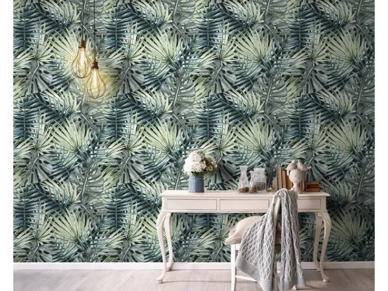 Sanders & Sanders Tapetenmuster^Tapete Palmblätter Grün 53 cm x 10 m