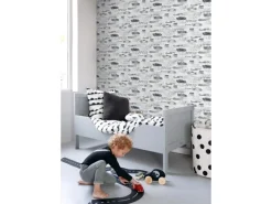 Sanders & Sanders Dekorative Tapeten^Tapete Rennwagen Schwarz Weiß 50 X 900 Cm 935360