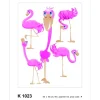 Sanders & Sanders Wandtattoos^Wandtattoo Flamingos Rosa 65 x 85 cm 600310