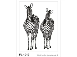 Sanders & Sanders Wandtattoos^Wandtattoo Zebras Schwarz-Weiß 65 x 85 cm 600295