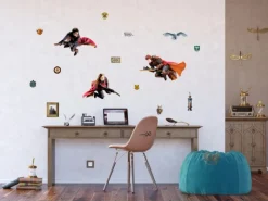 Sanders & Sanders Wandtattoos^Wandtattoo Harry Potter Grau und Rot 85 x 65 cm 601358