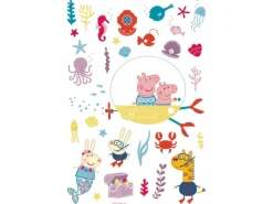 Sanders & Sanders Wandtattoo Peppa Wutz Multicolor 65 x 42.5 cm 601349