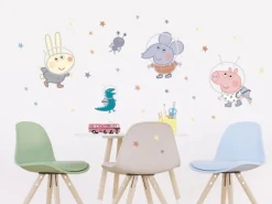 Sanders & Sanders Wandtattoo Peppa Wutz Multicolor 65 x 42.5 cm 601350