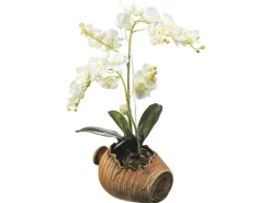 Sanders & Sanders Wandtattoo Blumen Braun Grün und Weiß 42,5 x 65 cm 600312